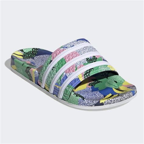 adidas badslippers bloemen|Adidas water slippers.